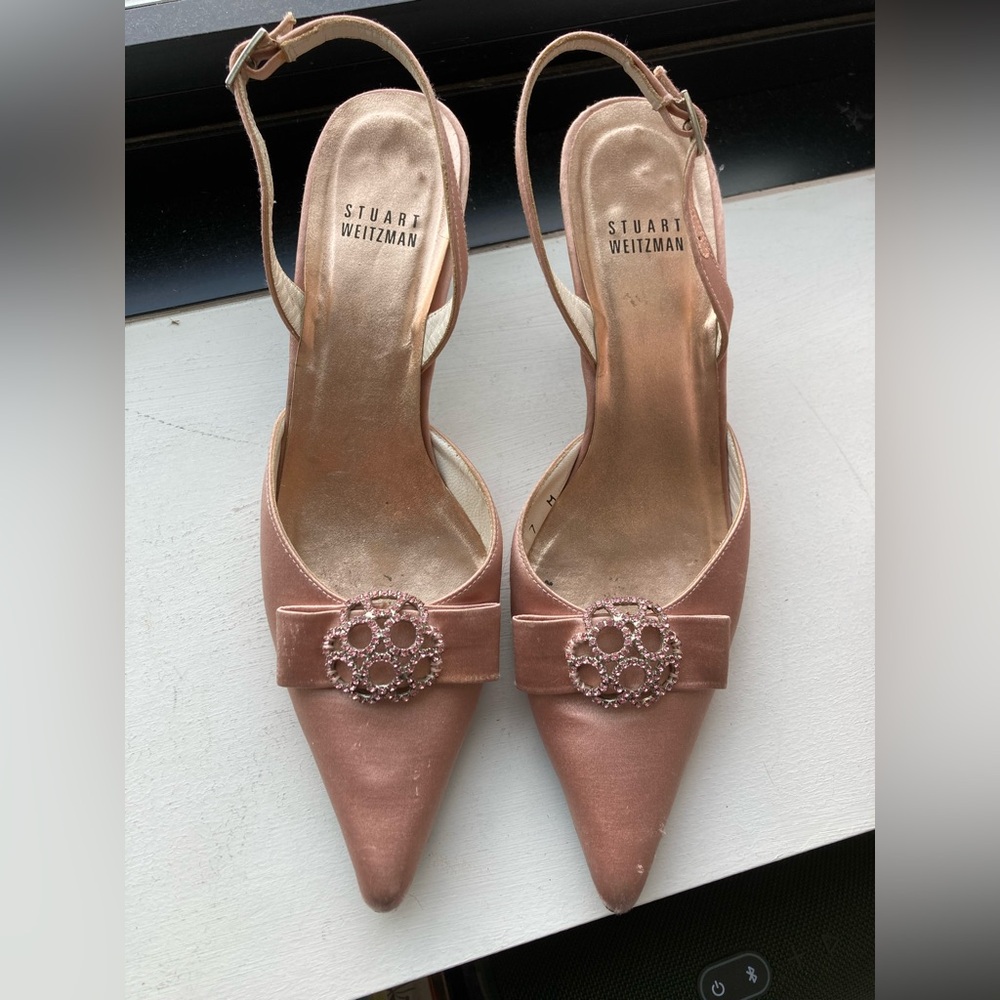 Pink kitten heels